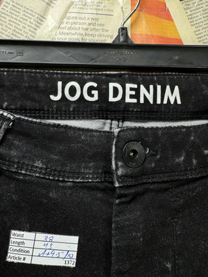 Angelo Litrico® Waist: 38" | Black | Distressed Skinny Fit Denim Pants | Cotton - Poly - Elastane | 1372 - Genuine Maal