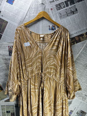 H&M® Medium | Bust: 32.5" | Zebra Print | Maxi Dress | B3 - 5424 - Genuine Maal