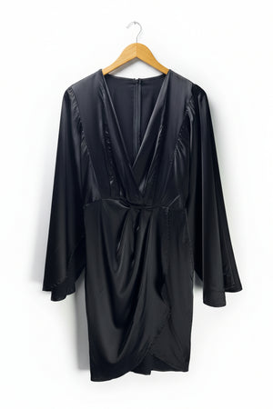 ® XS | Bust: 17" | Satin Weave | Mini Dress | B3 - 5008 - Genuine Maal
