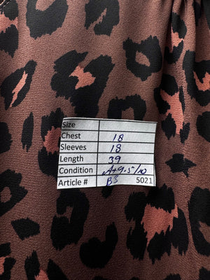 Oasis® Small | Bust: 18" | Leopard | Mini Dress | B3 - 5021 - Genuine Maal