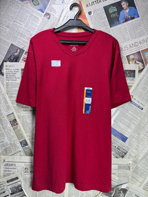 George® Medium | Chest: 22" | Red | T-Shirt | Cotton - Poly - Spandex | 4009 - Genuine Maal