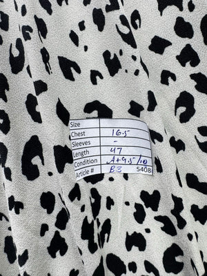Stella Morgan® XS | Bust: 16.5" | Dalmatian | Midi Dress | B3 - 5408 - Genuine Maal