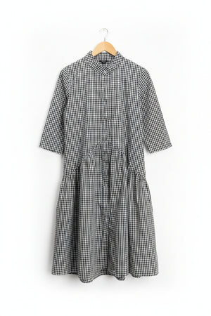 Floryday® Medium | Bust: 18.5" | Gingham | Midi Dress | B3 - 4997 - Genuine Maal