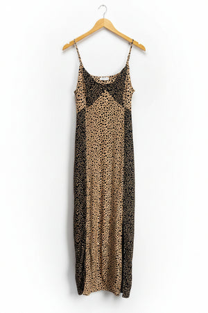 Warehouse® Medium | Bust: 19" | Leopard | Maxi Dress | B3 - 5004 - Genuine Maal