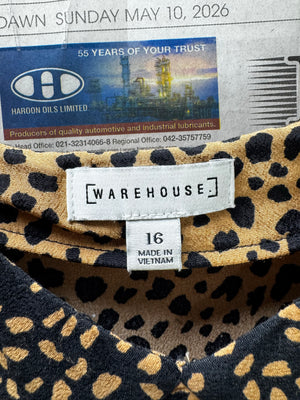 Warehouse® Medium | Bust: 19" | Leopard | Maxi Dress | B3 - 5004 - Genuine Maal