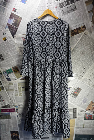 Shein® XL | Bust: 22.5" | Geometric | Maxi Dress | B4 - 5440 - Genuine Maal