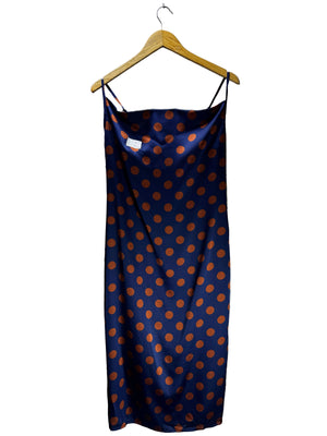 V® Small | Bust: 18" | Large Polka Dot | Midi Dress | B4 - 5432 - Genuine Maal