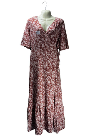 ® Medium | Bust: 19.5" | Floral | Maxi Dress | B4 - 5439 - Genuine Maal