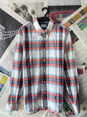 Pepe Jeans London® Medium | Chest: 22" | Plaid | Shirt | Cotton - Lyocell - Linen | 231 - Genuine Maal