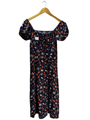 Shein® XS | Bust: 16" | Ditsy Floral | Midi Dress | B4 - 5219 - Genuine Maal