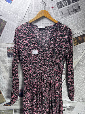 Mango® XS | Bust: 17" | Micro - Floral | Maxi Dress | B4 - 5210 - Genuine Maal