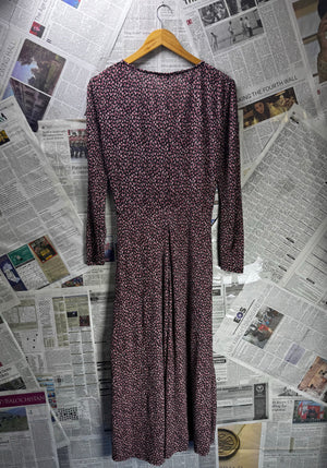 Mango® XS | Bust: 17" | Micro - Floral | Maxi Dress | B4 - 5210 - Genuine Maal