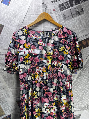 Skue® Large | Bust: 20.5" | Large Abstract Floral | Maxi Dress | B4 - 5200 - Genuine Maal