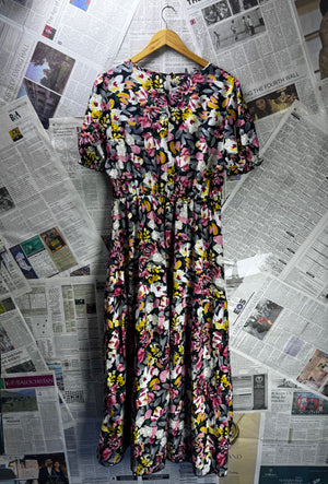 Skue® Large | Bust: 20.5" | Large Abstract Floral | Maxi Dress | B4 - 5200 - Genuine Maal