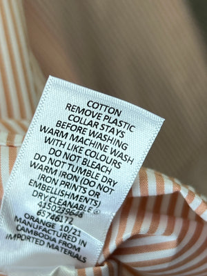 Preview® Medium | Chest: 22" | Chestnut & White Stripes | Shirt | Cotton | 226 - Genuine Maal
