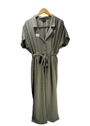 Peacocks® XL | Bust: 22" | Solid Sage Green | Jump Suit | B4 - 5214 - Genuine Maal