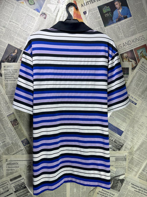 N*ke® Medium | Chest: 22" | Stripe | Golf Polo | Poly - Spandex | 4197 - Genuine Maal