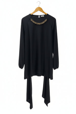 Malaika® XXL | Bust: 24" | Solid Jet Black | Mini Dress | B4 - 5471 - Genuine Maal