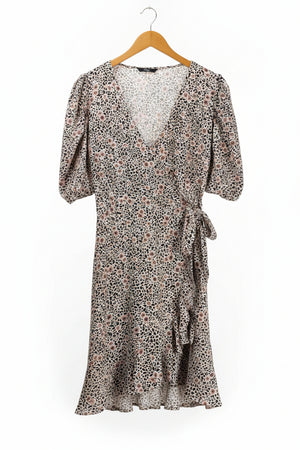 George® Medium | Bust: 19.5" | Animal - Floral Fusion | Mini Dress | B4 - 5191 - Genuine Maal