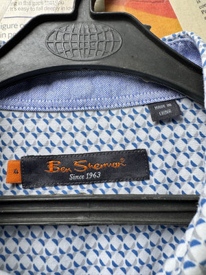 Ben Sherman® Large | Chest: 24" | Printed | Shirt | Cotton | 4228 - Genuine Maal