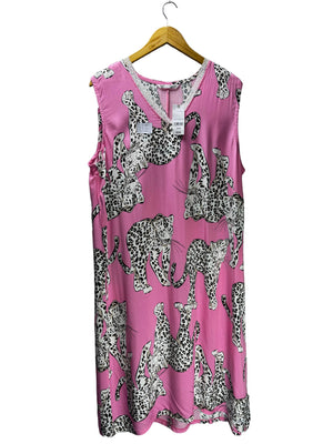 Bonmarche® XXL | Bust: 23" | Illustrative Animal Print | Midi Dress | B5 - 5436 - Genuine Maal