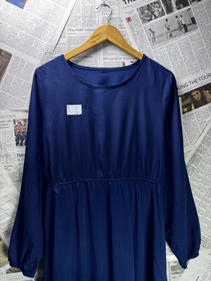 ® Large | Bust: 20.5" | Solid Navy | Maxi Dress | B5 - 5455 - Genuine Maal