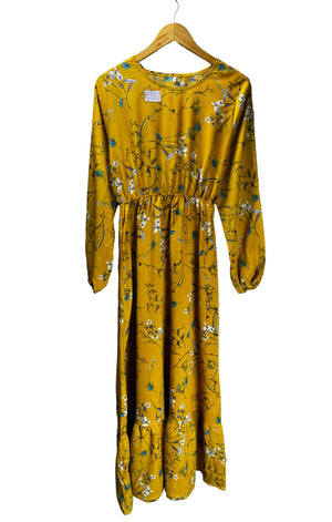 ® Medium | Bust: 19" | Floral | Maxi Dress | B5 - 5212 - Genuine Maal