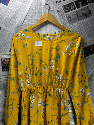 ® Medium | Bust: 19" | Floral | Maxi Dress | B5 - 5212 - Genuine Maal