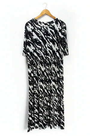 ® Large | Bust: 20" | Abstract | Maxi Dress | B5 - 5389 - Genuine Maal