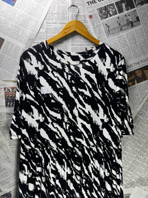 ® Large | Bust: 20" | Abstract | Maxi Dress | B5 - 5389 - Genuine Maal
