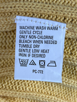 Arrow® XXL | Chest: 27" | Yellow | Knit Sweater | Cotton | 1862 - Genuine Maal