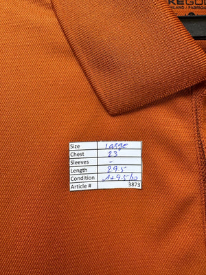 N*ke® Large | Chest: 23" | Burnt Orange | Golf Polo | Poly | 3873 - Genuine Maal