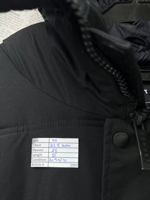 Sonneti London® Medium | Chest 22.5 | Black | Long Puffer Jacket with Hoodie | Polyester | 1929 - Genuine Maal