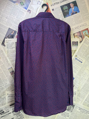 Next® Medium | Chest: 21.5" | Wine with Print | Shirt | Cotton | 3869 - Genuine Maal