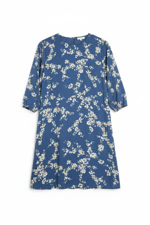 H&M® XL | Bust: 21.5" | Ditsy Floral Slate Blue | Mini Dress | B6 - 5468 - Genuine Maal