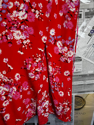New Look® XL | Bust: 22.5" | Botanical Floral Pink Base | Maxi Dress | B6 - 5209 - Genuine Maal