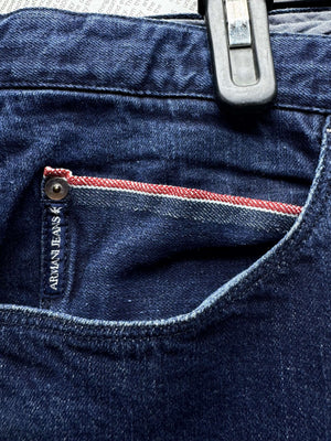 Armani Jeans® Waist: 40" | Blue | Extra Slim Denim Pants | Cotton - Elastane | 3126 - Genuine Maal