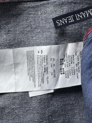 Armani Jeans® Waist: 40" | Blue | Extra Slim Denim Pants | Cotton - Elastane | 3126 - Genuine Maal