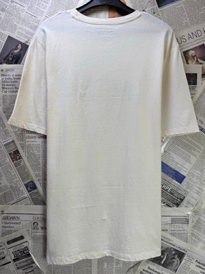 Jack&Jones® Small | Chest: 20.5" | Cream | T-Shirt | Cotton | 3850 - Genuine Maal