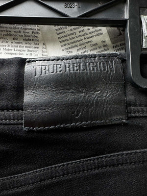 True Religion® Waist: 34" | Blue | Draw String Denim Pants | Poly - Cotton - Elastane | 3166 - Genuine Maal