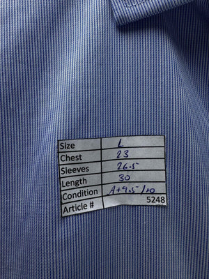 Tommy Hilfig*r® Large | Chest: 23" | Blue | Color 16.5" Shirt | 5248 - Genuine Maal