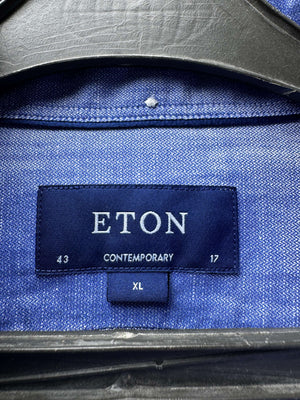 ETON® L/XL | Chest: 24.5" | Blue | Collor 17" Shirt | Poly - Cotton | 5444 - Genuine Maal