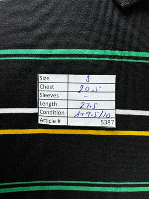 Lac*ste® Small | Chest: 20.5" | Black | Regular Fit Polo | Poly - Elastane | 5387 - Genuine Maal