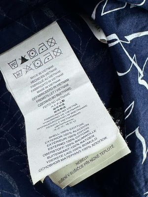 Michael Kors® Medium | Chest: 21.5" | Blue Tropical | Slim Fit Camp Shirts | Cotton | 5409 - Genuine Maal