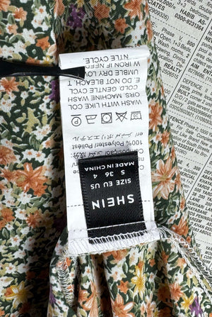 Shein® Waist: 26" to 28" | Ditsy Floral | Maxi Skirt | B7 - 3158 - Genuine Maal