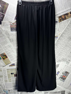 ® Waist: 28" to 30" | Classic Black | Palazzo Pants | B7 - 3053 - Genuine Maal