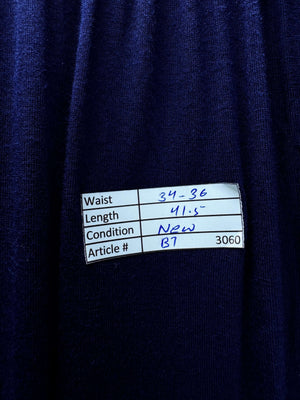 Primark® Waist: 34" to 36" | Solid Deep Indigo | Maxi Skirt | B7 - 3060 - Genuine Maal
