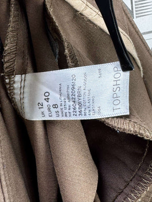 Topshop® Waist: 30" | Mocha Brown | Bootcut Pants | B7 - 3066 - Genuine Maal