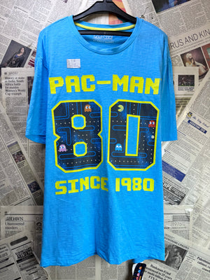 Poetic® XL | Chest: 26" | Light Blue | Pacman T-Shirt | Cotton | 4241 - Genuine Maal