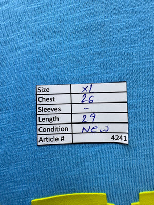 Poetic® XL | Chest: 26" | Light Blue | Pacman T-Shirt | Cotton | 4241 - Genuine Maal